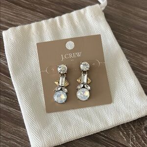 J. Crew Gold and Silver Statement Earrings